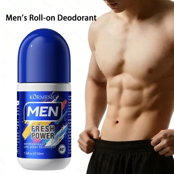 Deodorant for Men Roll-on Sweating Odor Remover Underarm Body Deodorant Roll On Package Fast Dry Lasting Portable Refresh 50ml 1