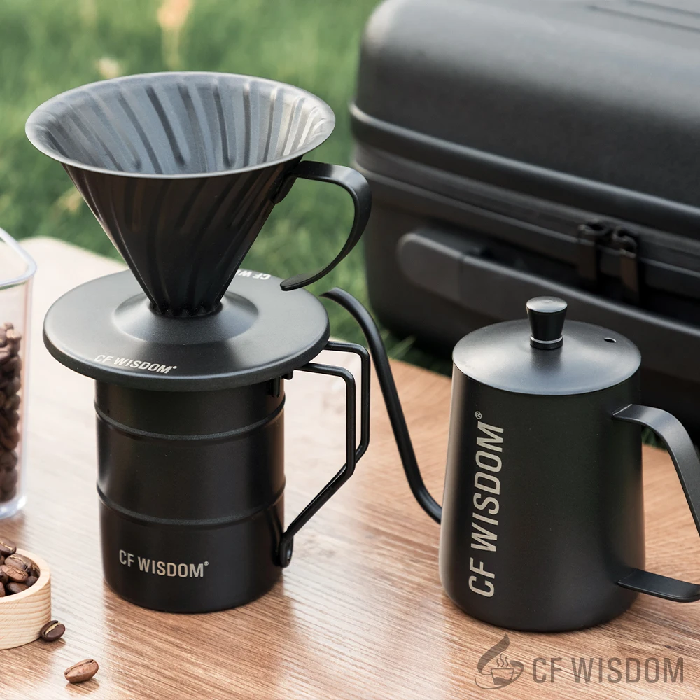 CF Wisdom Portable Outdoor Coffee Brewing Set - طق...