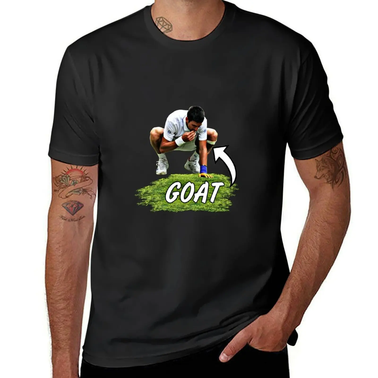 Nole GOAT T-Shirt kawaii clothes for a boy tops blacks men workout shirt