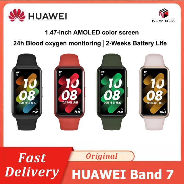 Huawei Band 7 Smart Band 1.47 AMOLED Blood Oxygen Heart Rate Tracker 5ATM