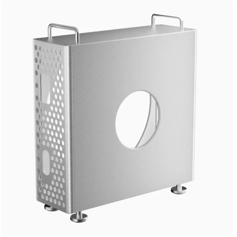 1P 2024 Mac Mini M4 알루미늄 합금 수직 스탠드 컴퓨터 케이스 보호 커버 Mac Mini M4/M4 Pro 용 컴퓨터 액세서리