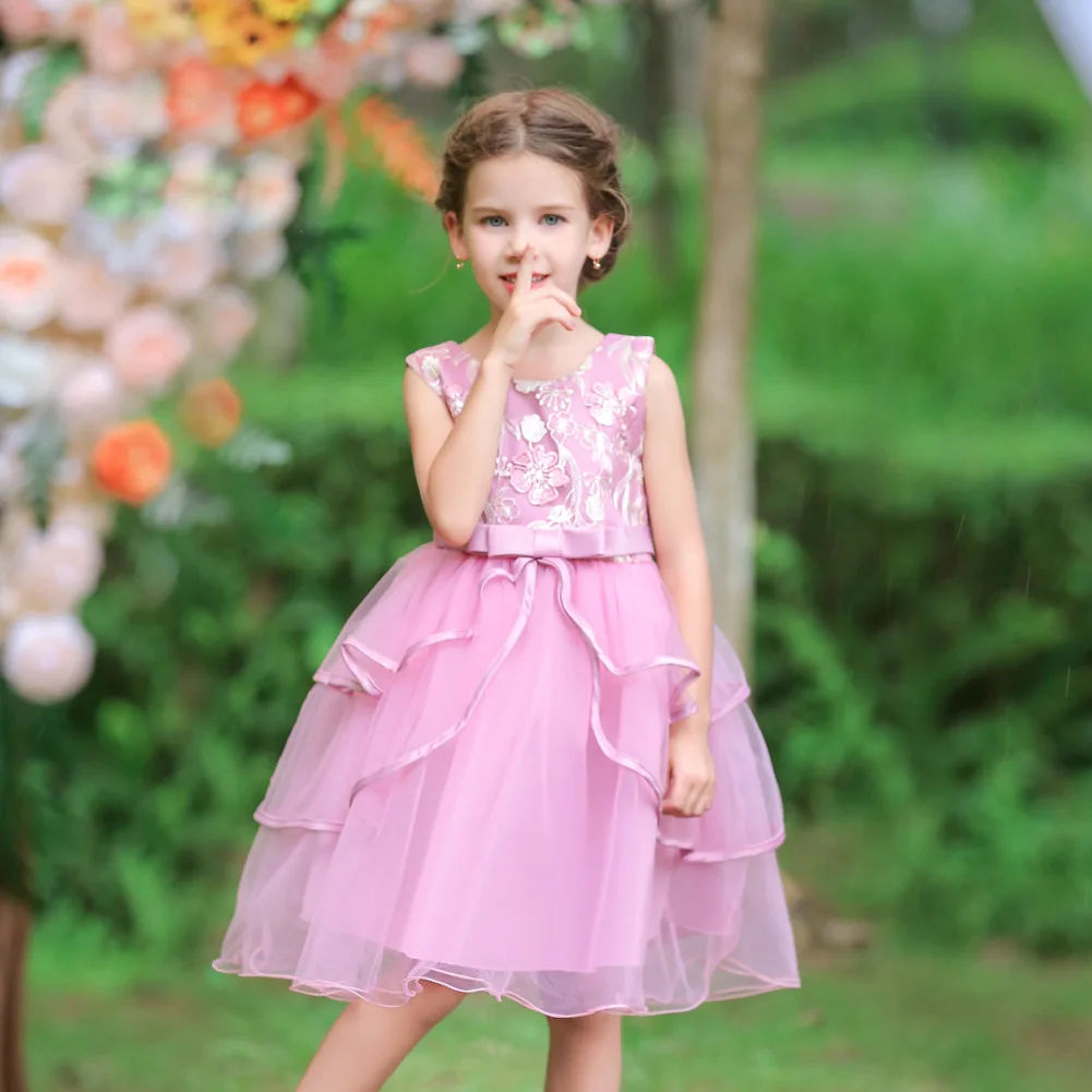 Children Casual Dresses Costume Baby Girl Party Dresses for Kids