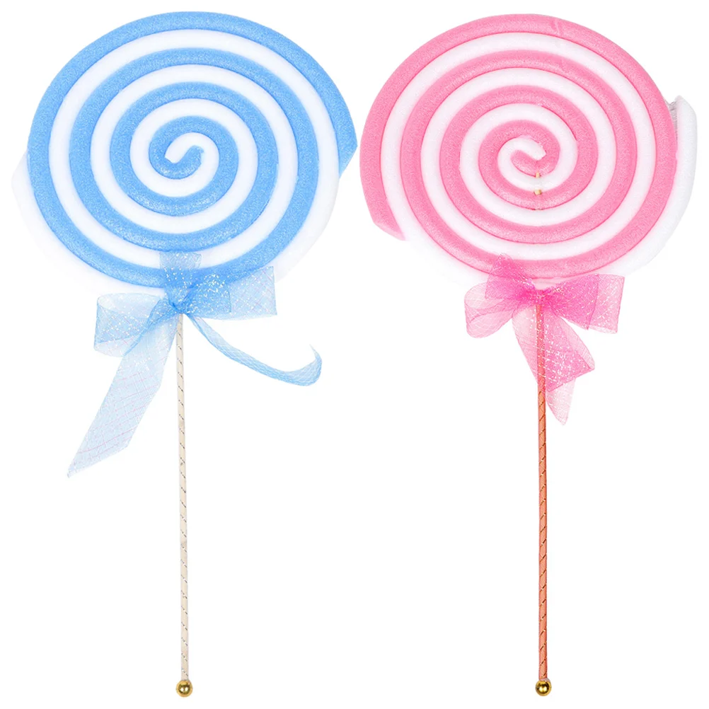 

2pcs Lollipop Prop Large Lollipop Ornaments Photo Shoot Performance Props