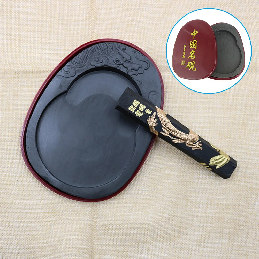 

Drawing Inkstone Calligraphy Ink Stone Students Calligraphy Ink Stone Portable Ink Stone With Cover Ink Grinding