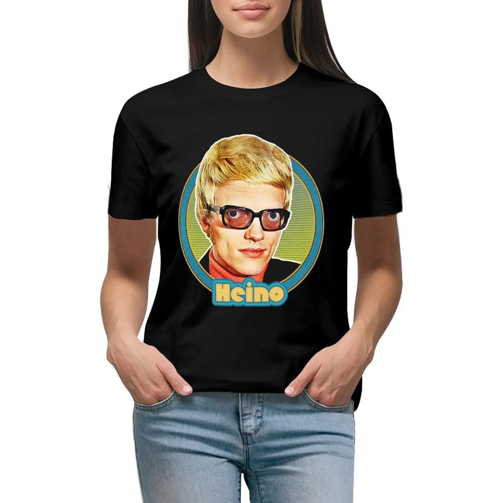 

Heino Look At Me T-shirt hippie clothes Female clothing kawaii clothes tight shirts for Women