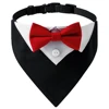 Sucado Bow Tie Dog Collar Tuxedo Bandana Adjustable Formal Puppy Triangle Neck Wear for Wedding Birthday Dress-up Cosplay Party 3
