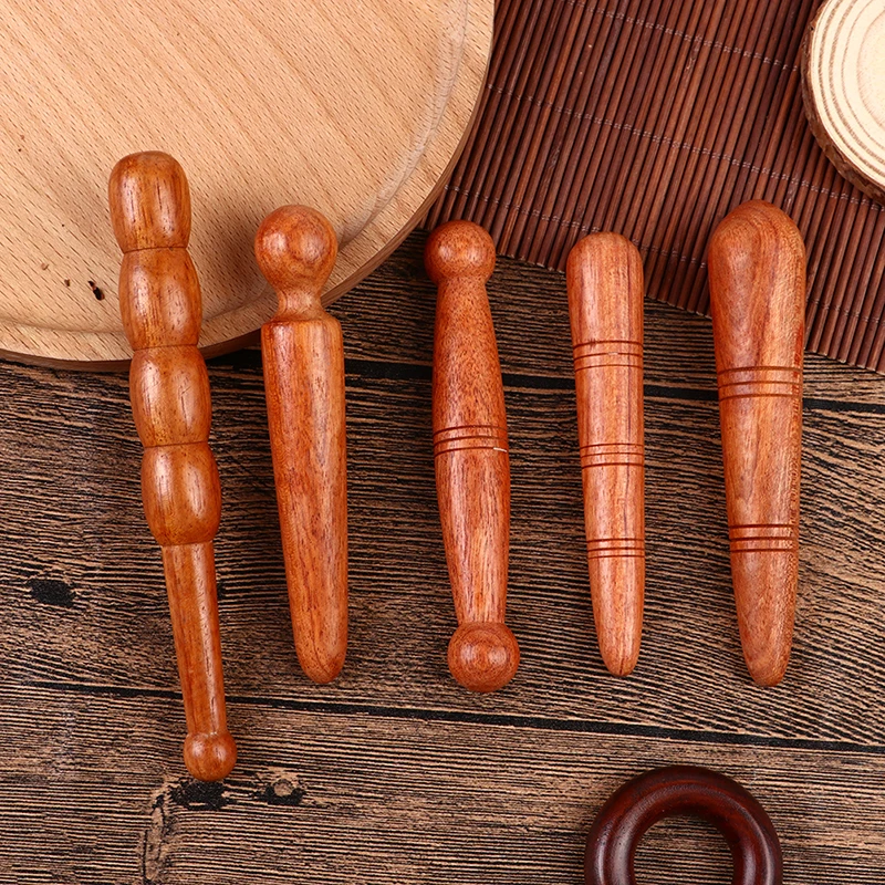 

Foot Hand Massager Wooden Stick Tools Wood Health Therapy Body Pain Acupuncture