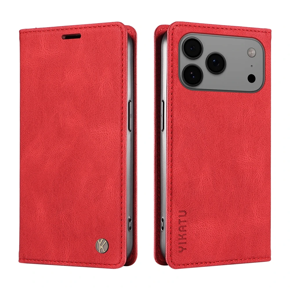 Premium Magnetic Leather Flip Wallet Cover | Luxurious Phone Case