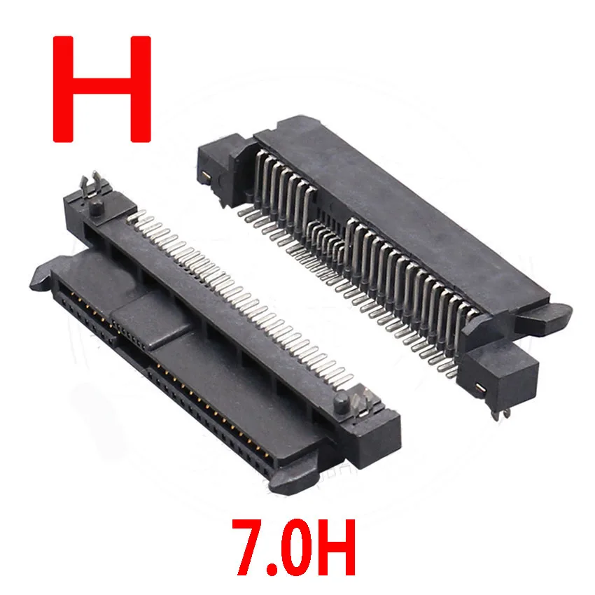 1PCS SAS Interface Socket SSD Solid State Drive 39Pin Male Female SMT Connector Seat Sinking Plate Patch Type Connector Port