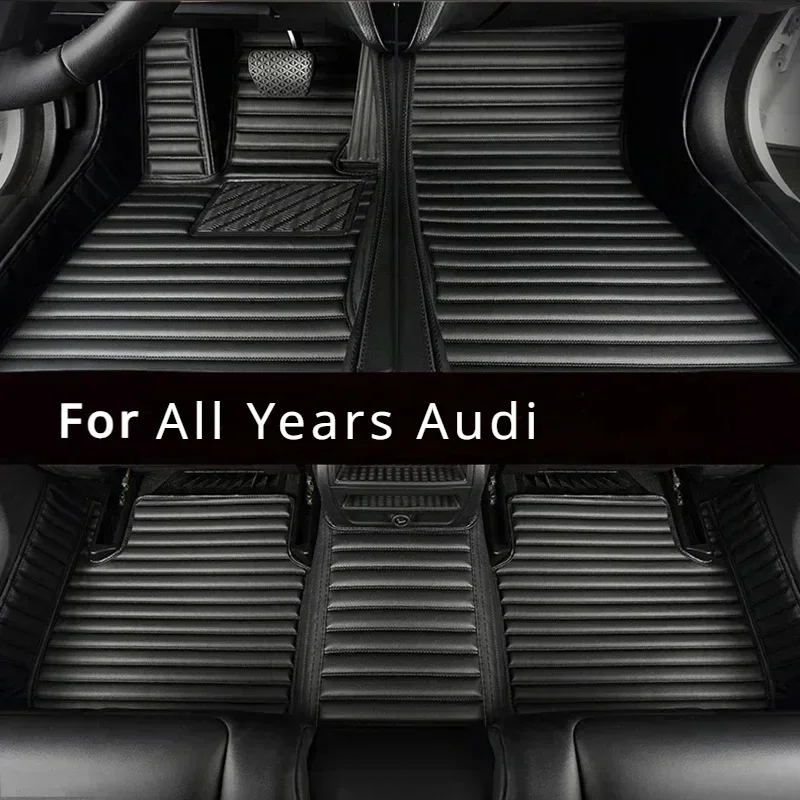 

Custom Car Floor Mats For Audi A3 A4 A5 A6 A7 A8 Q2 Q3 Q4 Q5 Q7 Q8 RS SQ5 Auto Liner Waterproof Carpets Interior Accessories