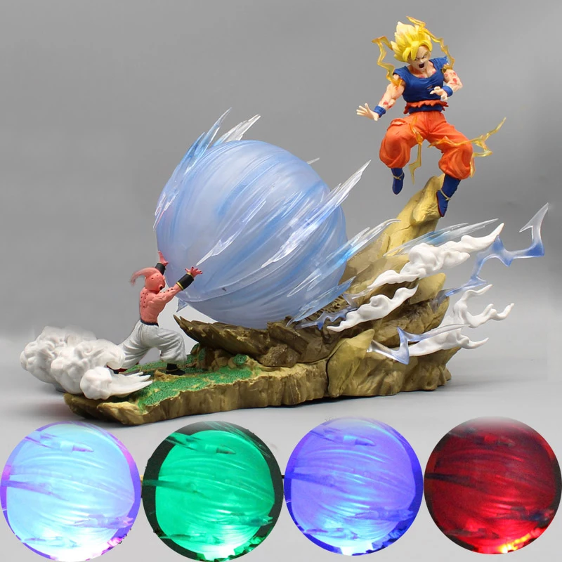 Figuras de acción de Dragon Ball Z, tatua de Majin Buu Vs Son Goku