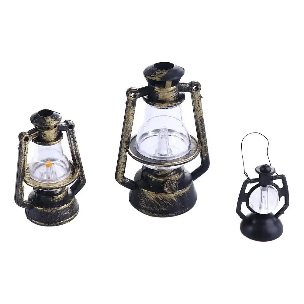 

Miniature Retro House Decor Kitchen Kids Toy Dollhouse Scene Ornaments Toy Doll Kerosene Lantern Oil Lamp