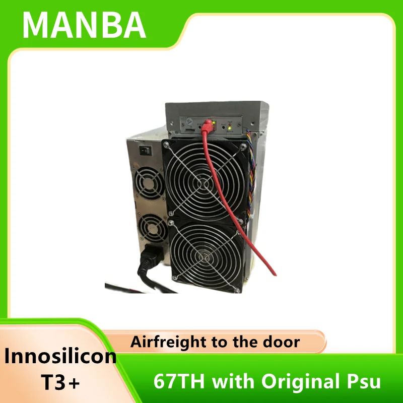 Usato Innosilicon T3 + Pro 67T(± 10%) Asic Btc Bitcoin Miner Mining Machine Hash Garantisce Solo Il 60 °