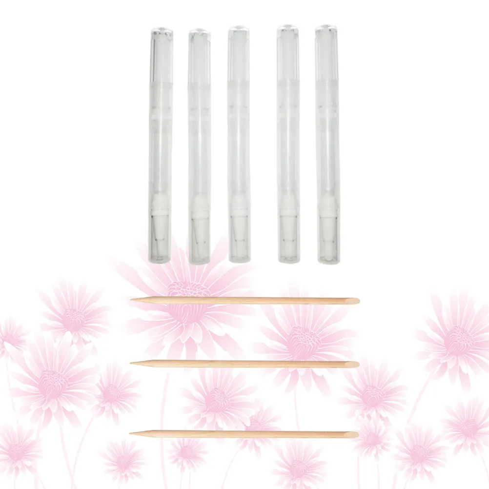 큐티클 오일 펜 빈 네일 클리닝 스틱 매니큐어 액세서리 네일 폴리쉬용 스틱