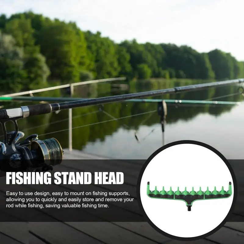Rod Holders For Fishing Horizontal Rod Storage Rack Screw-In Tripod Tackle Accessories Carp Equipment Rake Bracket Head Gear