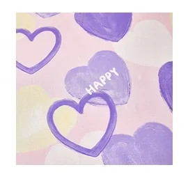 Purple Love Bed Sheet Set with 2 Pillowcases Simple Letter Design Soft Comfortable Bedding Set for Kids Adults Room Decoration 4