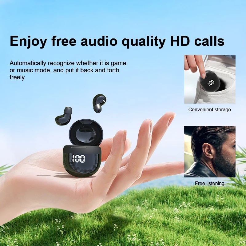 รูปสินค้า หูฟังไร้สาย True Wireless 5.3 ตัดเสียงรบกวน ควบคุมสัมผัส
