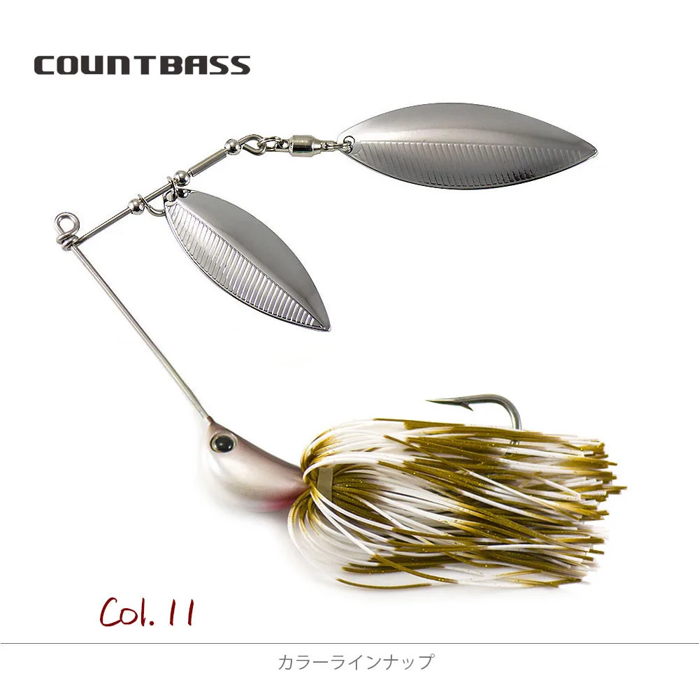 Countbass 3 4oz spinnerbaits com gancho de