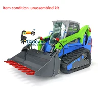 Toys 1/14 LESU RC Metal Hydraulic Loader Aoue LT5 Painted Tracked Skid-Steer Trucks Building Kits Lights Sounds THZH1273-SMT2 2