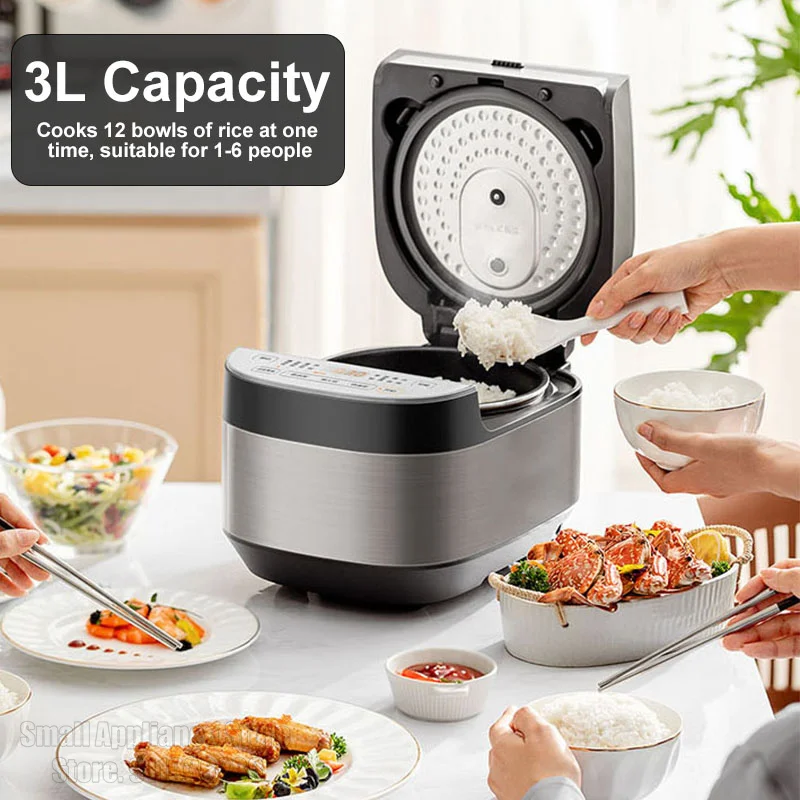 Midea MB-RE325 Rice Cooker 3L Non-Stick 220V Home Smart Large Capacity Steam Rice Cooking Pot Dormitory Office Reservation Pot 4