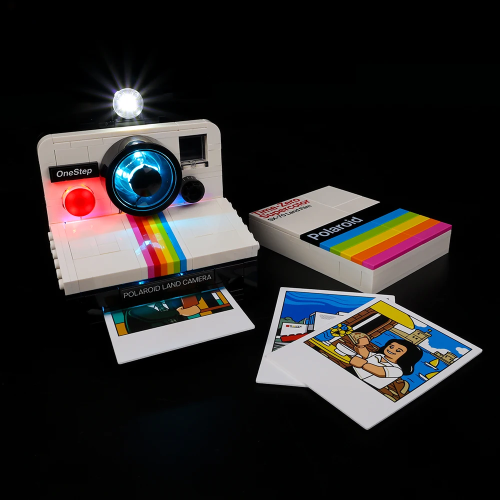 Kit de luz Led para cámara de SX-70 Polaroid OneStep 21345, juego de Juguetes DIY (bloques de construcción no incluidos)