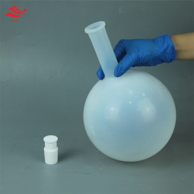 PFA 플라스크 둥근 바닥, 불화 수소산에 강한 대용량 반응기, 1000ml