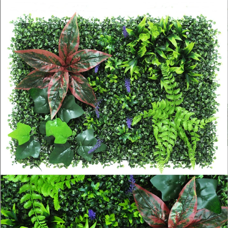 Green Artificial Plants Wall Panel - Outdoor Decor Carpet for Home, Wedding, and Party Backdrop