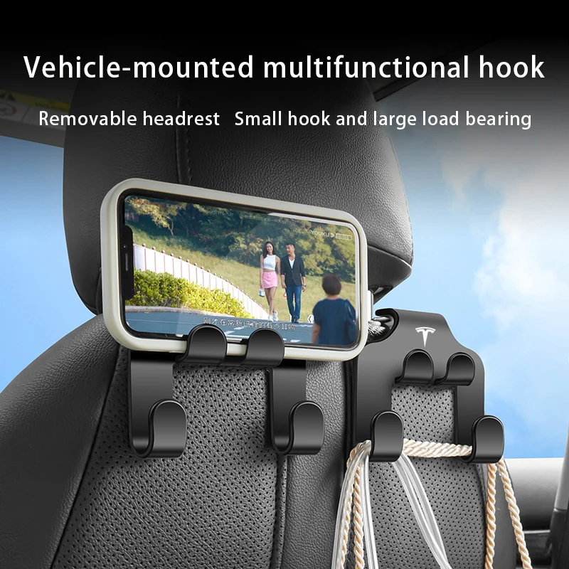 Car Seat Back Hook Durable Save Space Auto Hook for Tesla Model 3 Y -  AliExpress