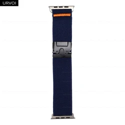 Stylish Elastic Woven Nylon Band with Parachute Buckle for S10 - 46mm 44 45 49mm (Deep navy)