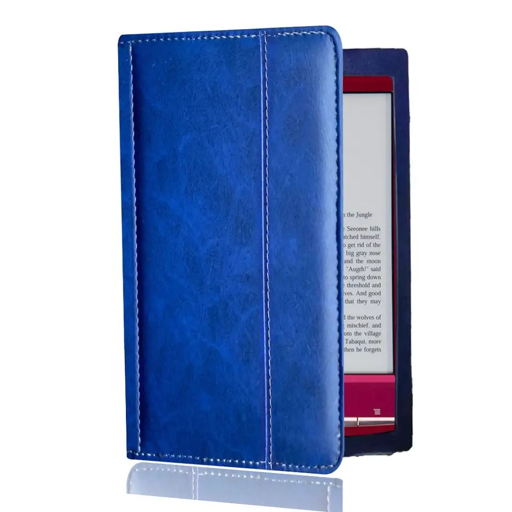 Premium Magnetic Leather E-Reader Case with Soft Folio Cover and Anti-Fall Protection