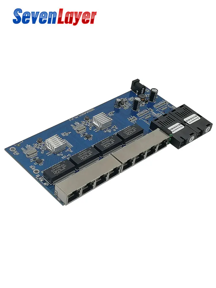 Reverse POE Switch 2F8E Gigabit Fast Ethernet switch 2F4E Converter Ethernet Fib