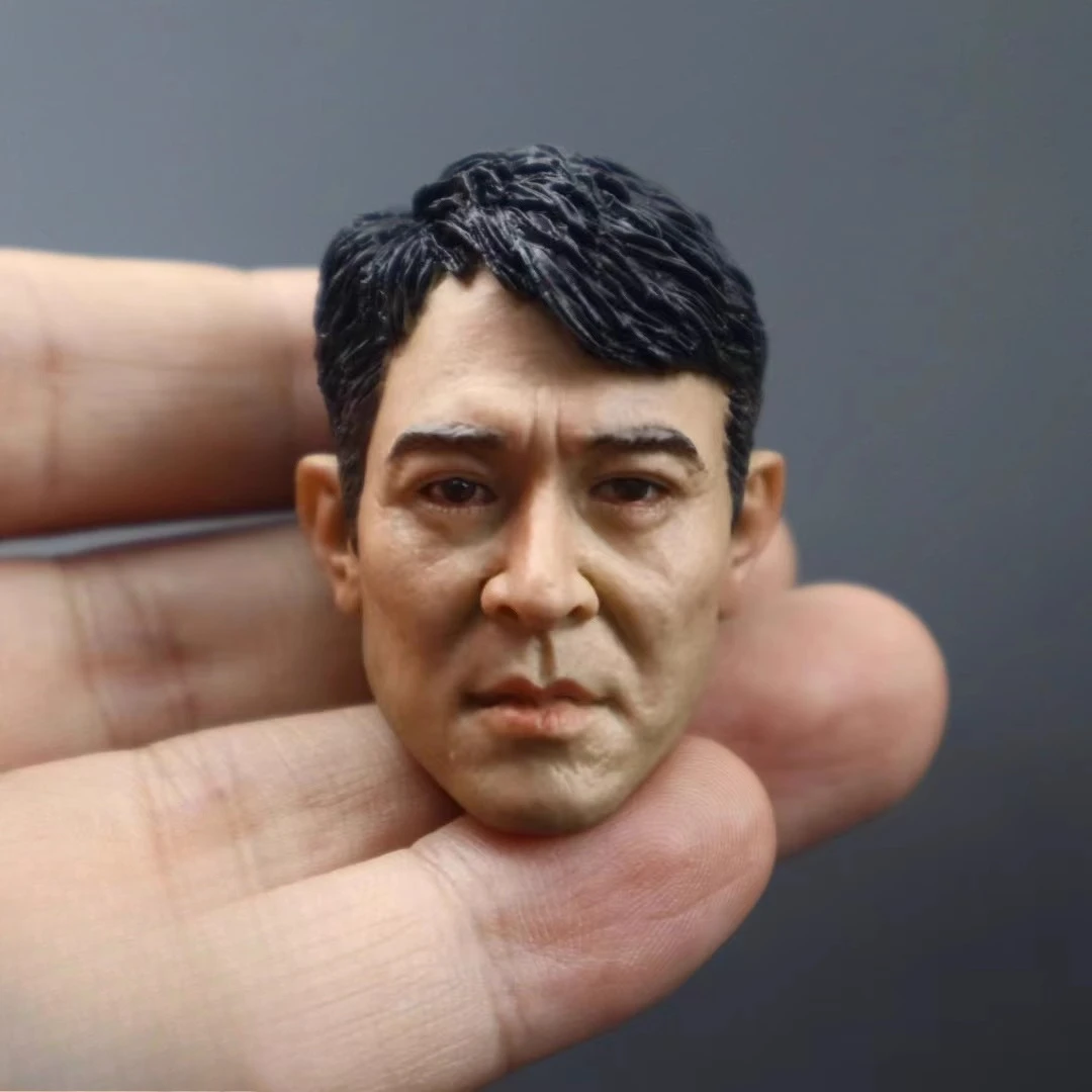 Fremego 1/6 Scale Asian Male Head Sculpt Carved for 12inch Male Soldier Action Figure Body Collection (E