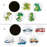 7cm Toilet  Color Changing Pee Stickers Baby Infant Potty Training Stickers Reusable Cartoon Potty TargetStickers 066B 1