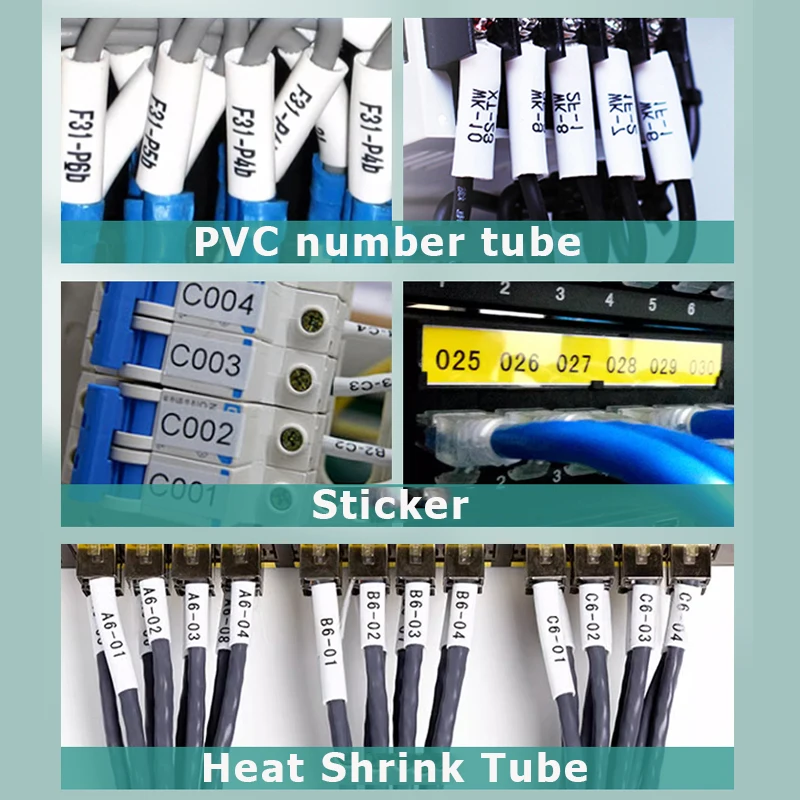 TP-R1002B Supvan PVC 슬리브 열 수축 튜브 테이프, TP70 TP76i TP80 TP86 용 블랙 리본, 1 개