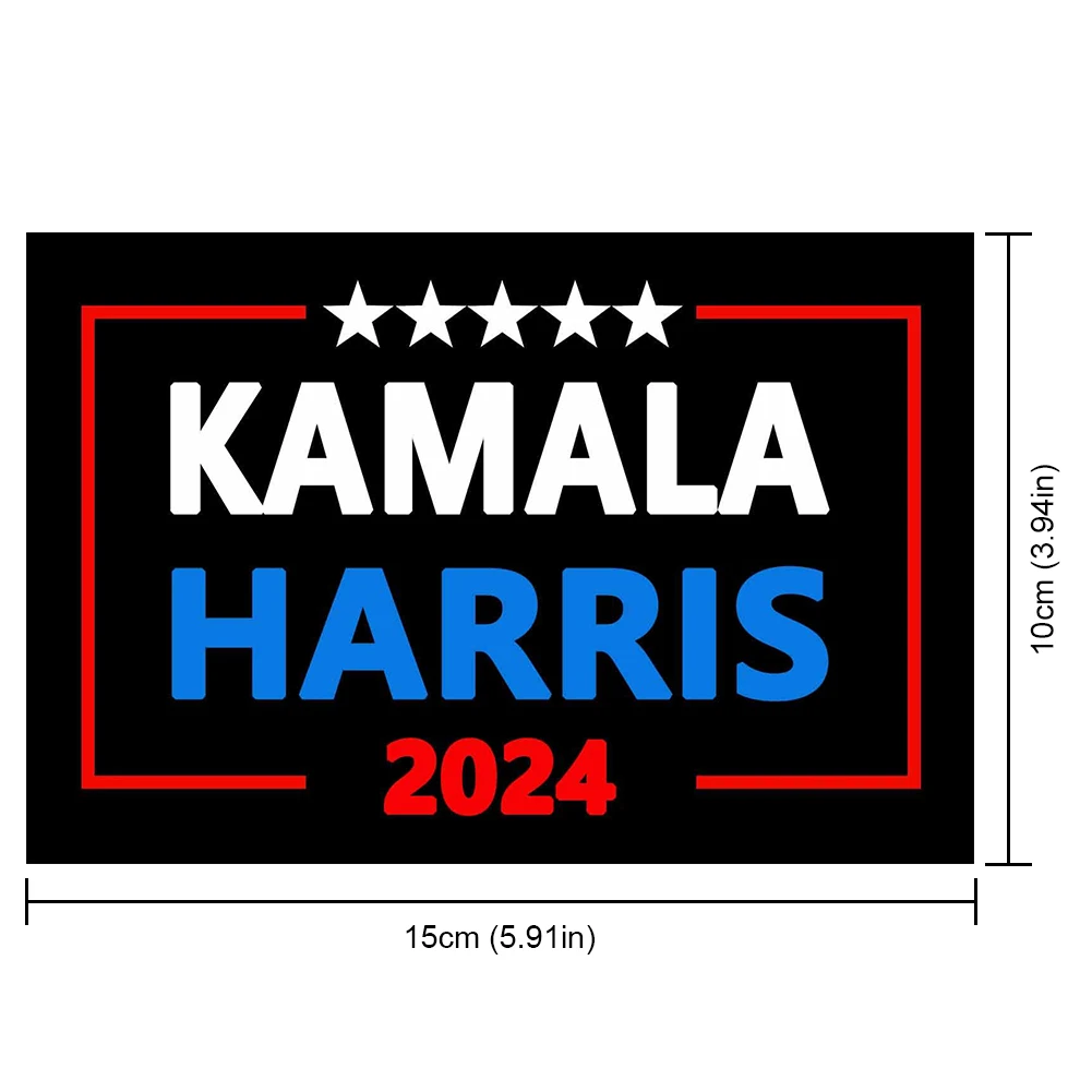 10Pcs Kamala Harris Stickers Versatile 2024 President Campaign Stickers Harris Election Stickers for Auto Truck Fridge