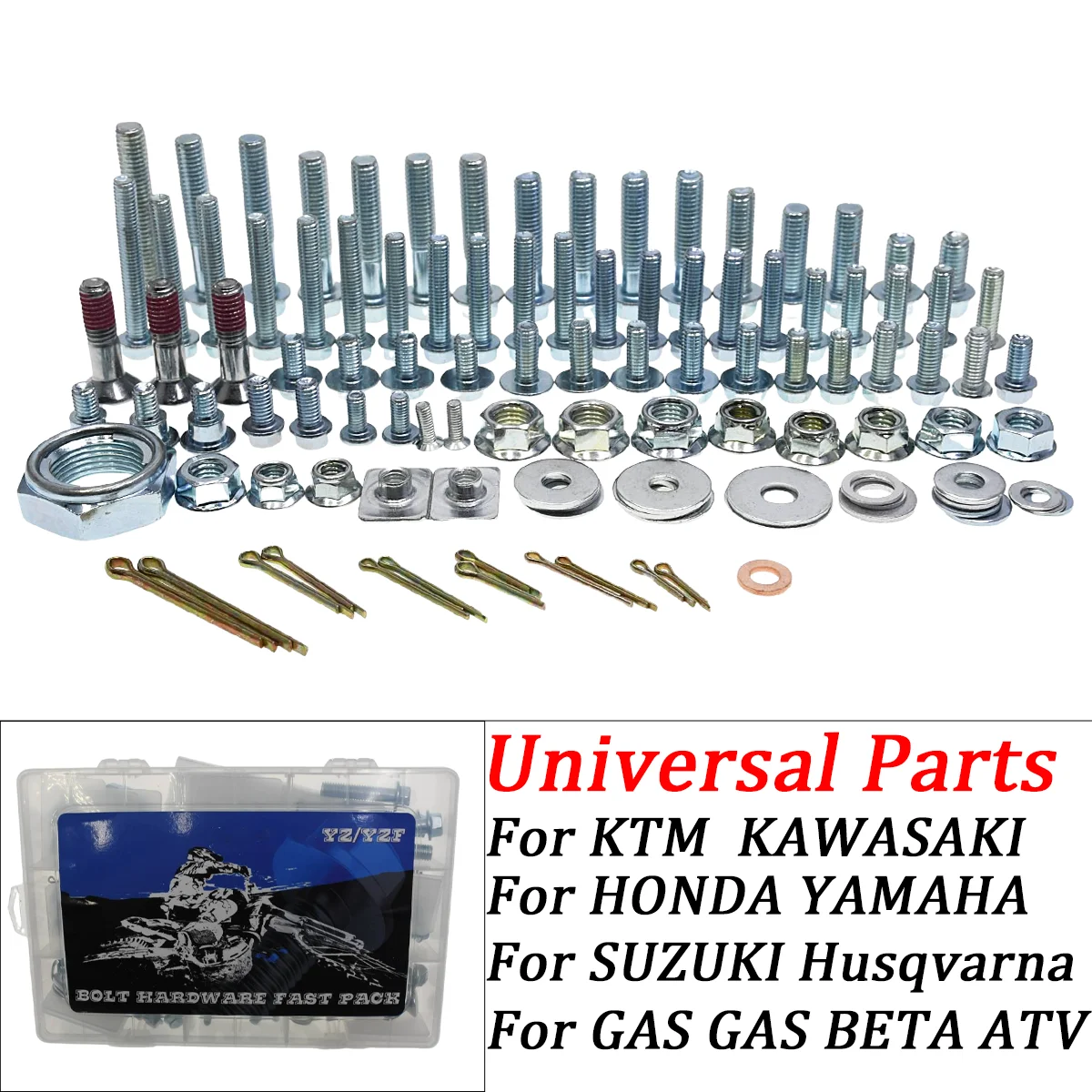 Motocross Hardware Bolzen Vollkunststoff Befestigungssatz für Yamaha YZ250 YZ250F YZ450F YZ125X YZ250X YZ250FX YZ450FX WR250F WR450F