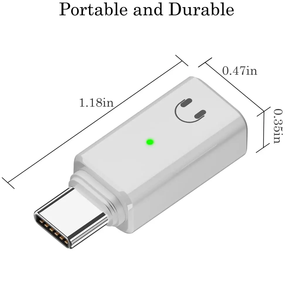 Adaptateur USB-C Vers Audio Jack 3,5mm Adaptateur Pour Prise Casque Ou écouteurs Fiche Technique Et Prix Au Maroc