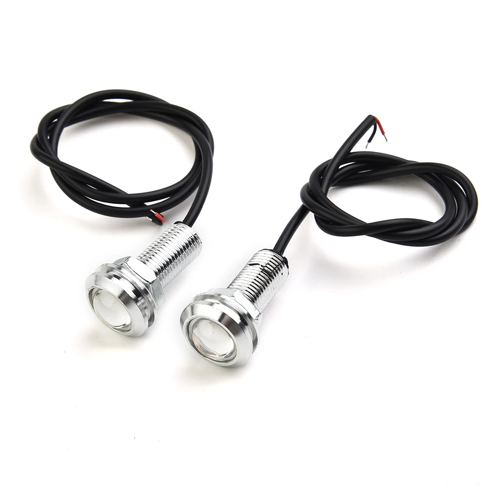 4Pcs Marine Boat LED Light Blue Stern Light Round LED Tail Lamp Silver Waterproof Underwater Runner Side Marker Lights