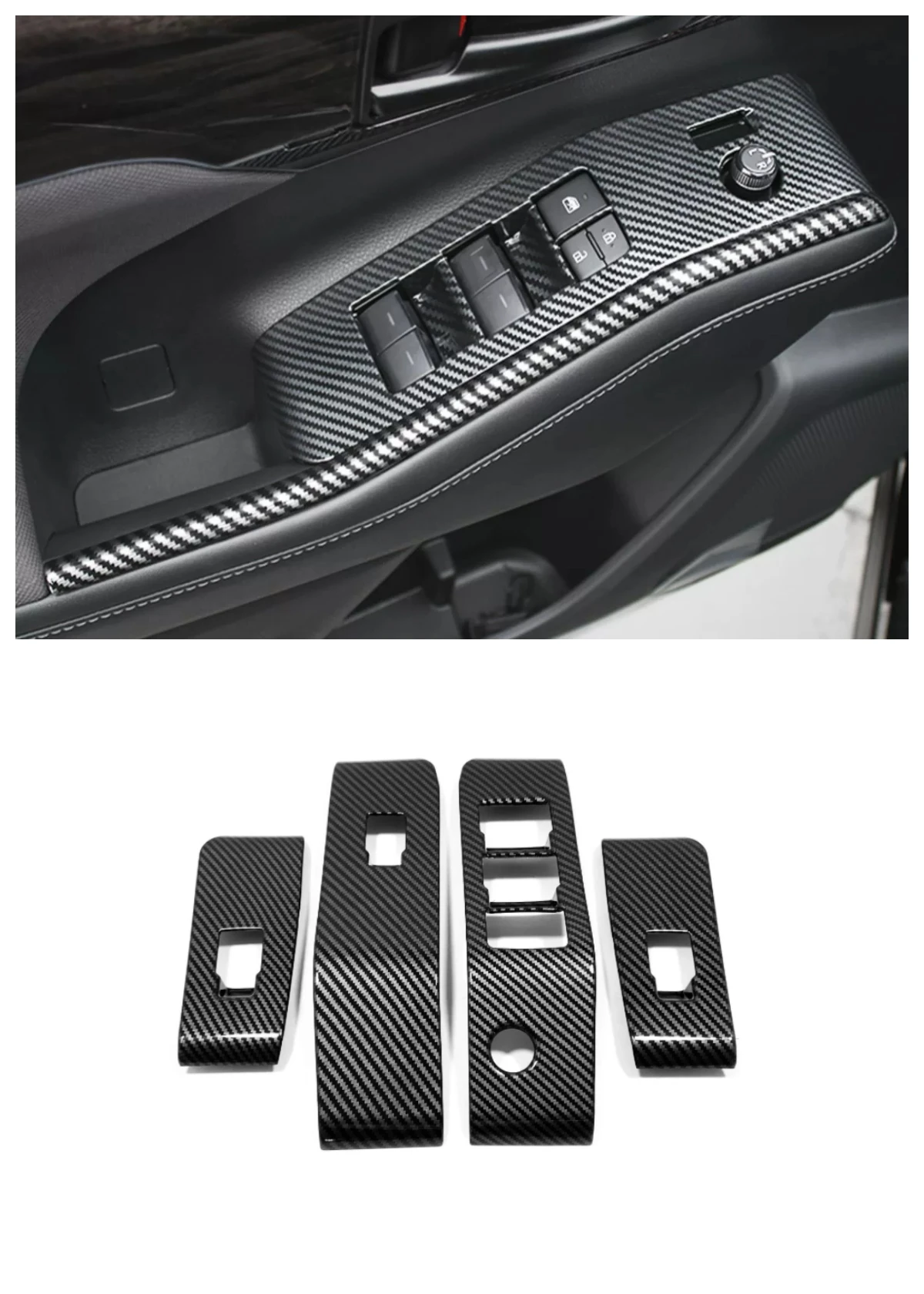 

Suitable for 2022 Toyota Highlander Glass Switch 4-piece Set
