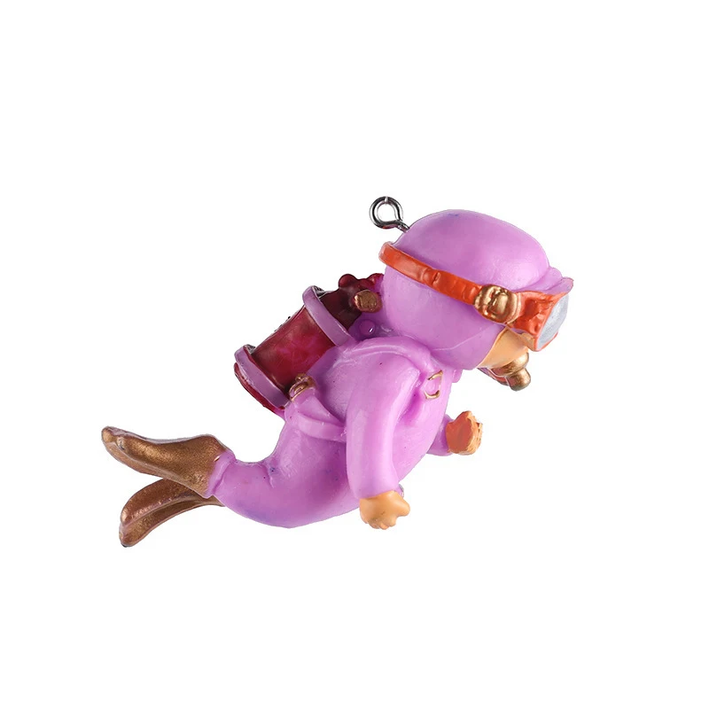 Resin Craft Ocean Scene Layout Accessories Aquarium Decoration Home Office Durable Miniature Fish Tank Floating Diver