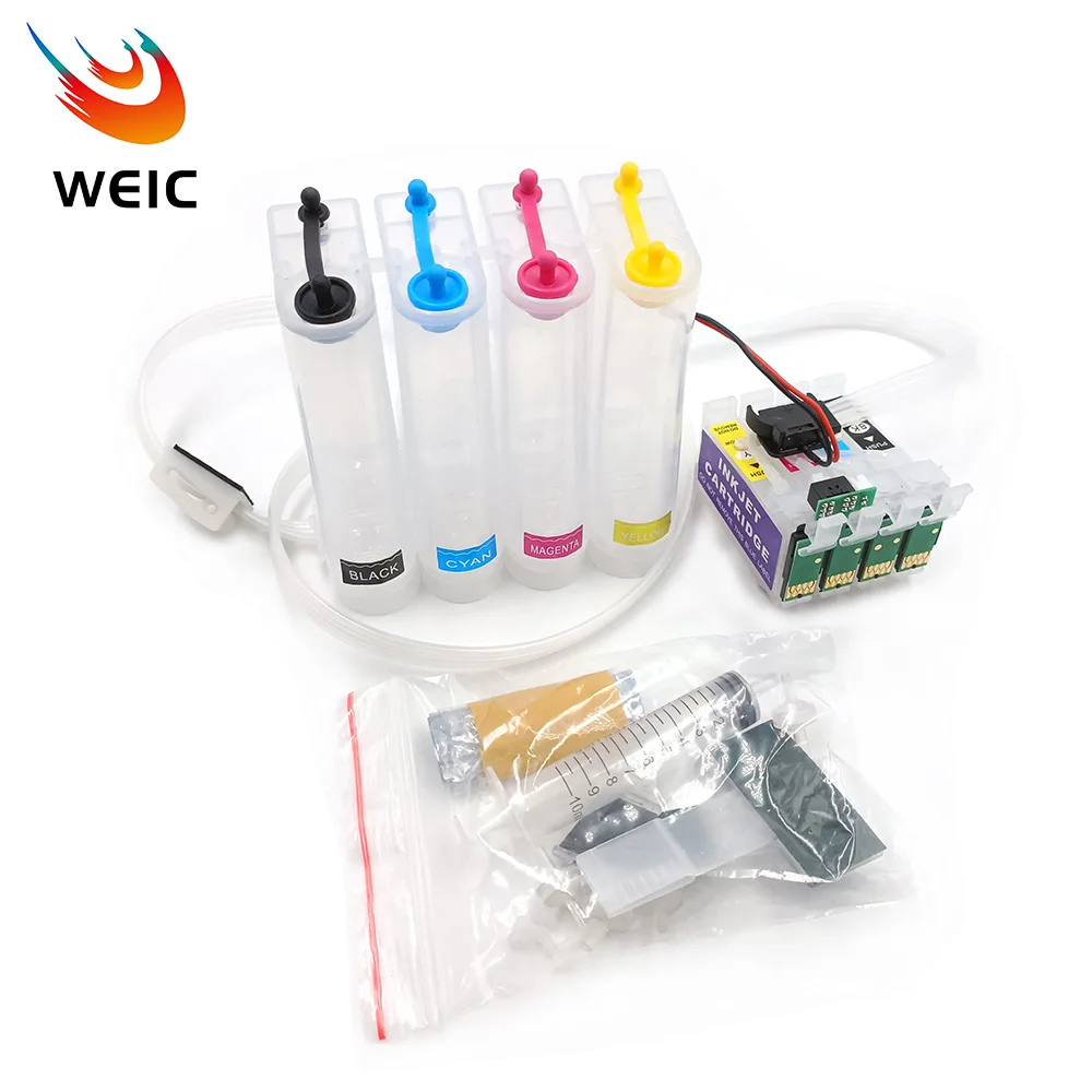 Europe 16XL T1631-T1634 Ciss System for Epson WF-2650 WF-2660 WF-2750 WF-2760 Printer with ARC Chip continuous ink supply system
