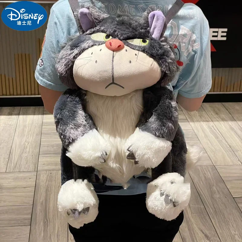 

Hot Disney Kawayi Lucifer Cat Plush Backpack Toy Kids Stuffed Animals Alien Dolls Plush Travel Pocket Storage Bag Kids Gifts