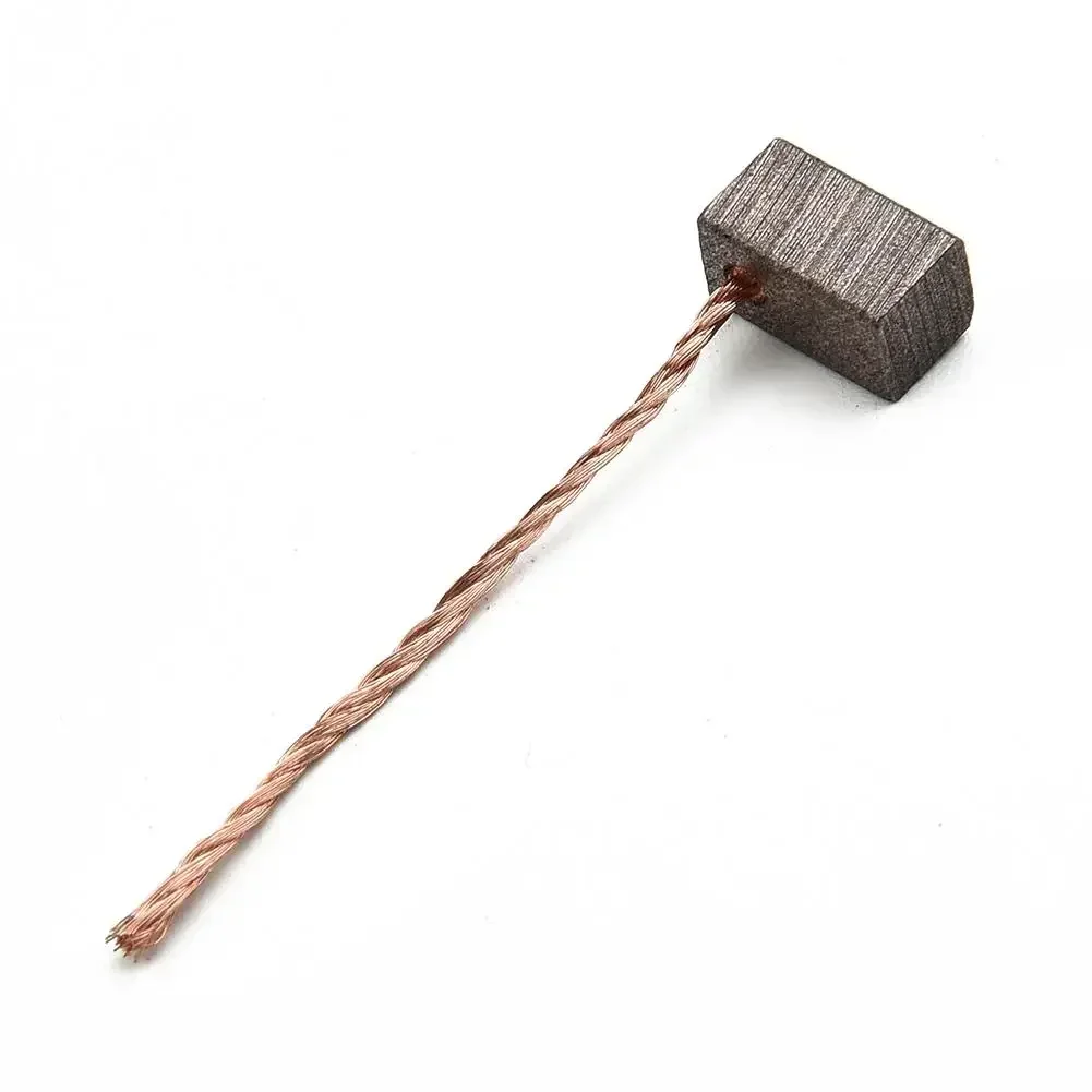 Trade-Shop - 2 spazzole di carbone, 6 x 6 x 10 mm, per molti veicoli, camion, motori, aria condizionata, ventola, tergicristallo, alzacristalli, 12-24 V