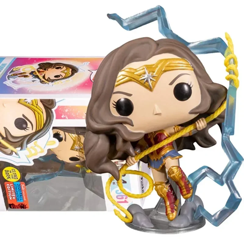 Funko Ww84 Superhero Wonder Woman #361 Glow In The Dark Limited Edition Action Figure Toys Collection Vinly Model Regalo Per Bambini