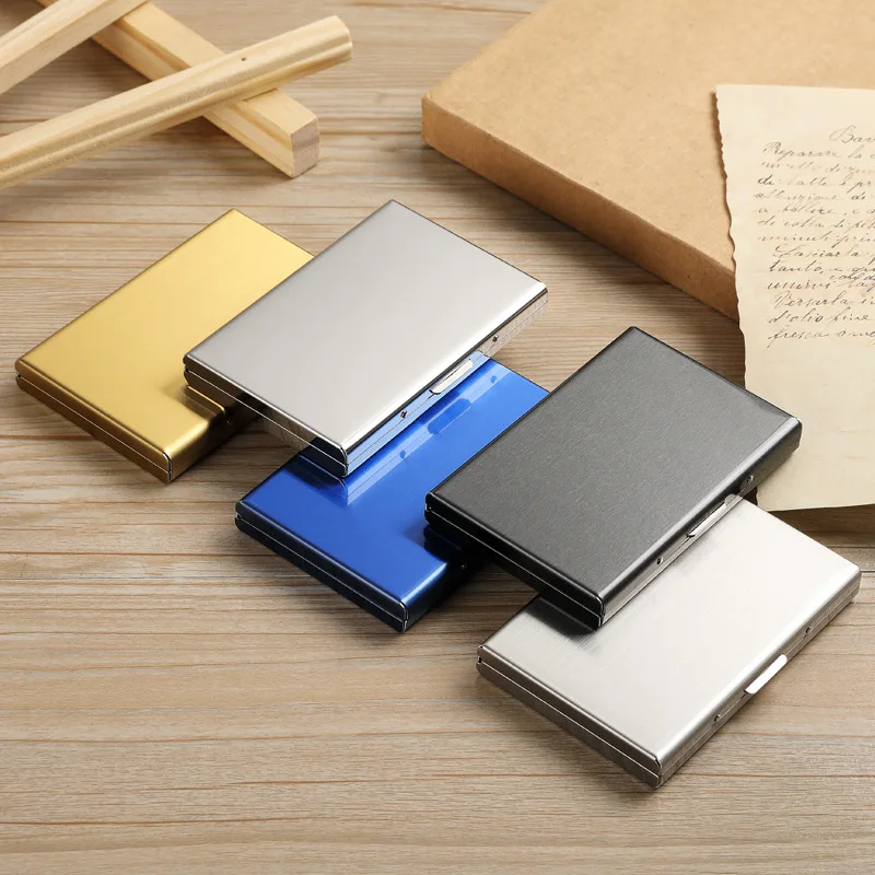 Premium Stainless Steel Anti-Theft Card Holder with 10 Slots