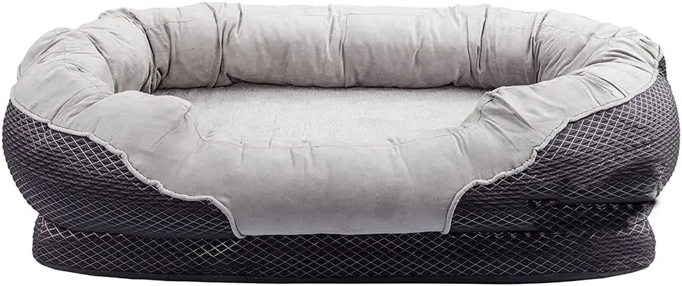 

Orthopedic Dog Bed, Bolster Dog Beds for Small / Medium / Large Dogs with Removable Washable Cover, Waterproof Lining and Nonski