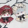 10cm Handmade Plush Doll Toy Clothes 20cm Anime Fashion High-End Pearl Beret Bow cloak Set For Boys And Girls Birthday Gifts 3