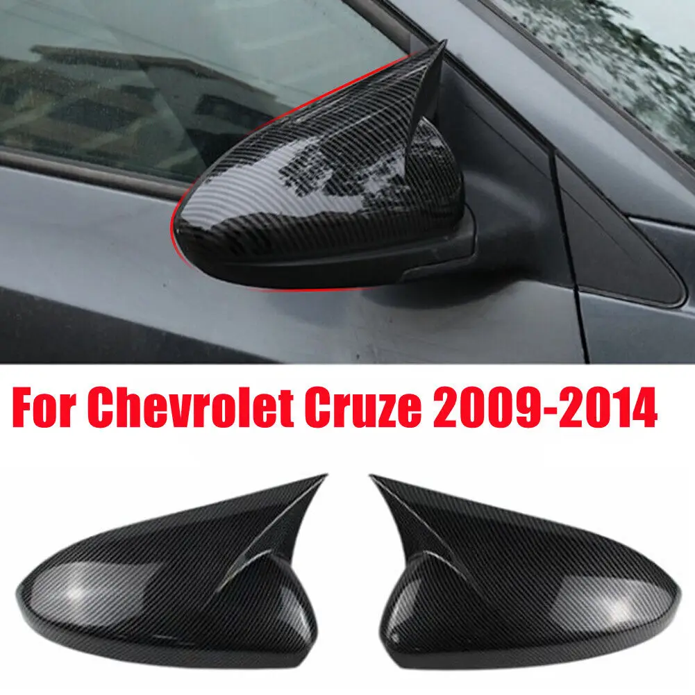 

Колпачки для зеркала для Chevrolet Cruze 2008, 2009, 2010, 2011, 2012, 2013, 2014, 2015, 2016, яркие черные автомобильные шины, Внешние детали