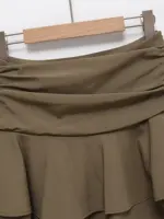 ETJ 2025  women's summer new sexy fashion hot girl style flouncy stacked decoration mid-waist short skirt pants - Image 4