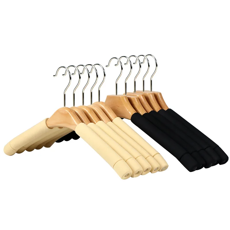 

2pcs Non-slip Sponge Clothes Hanging Adult Household Clothes Drying Rack Clothing Store Ladies and Men's Clothes Hangers